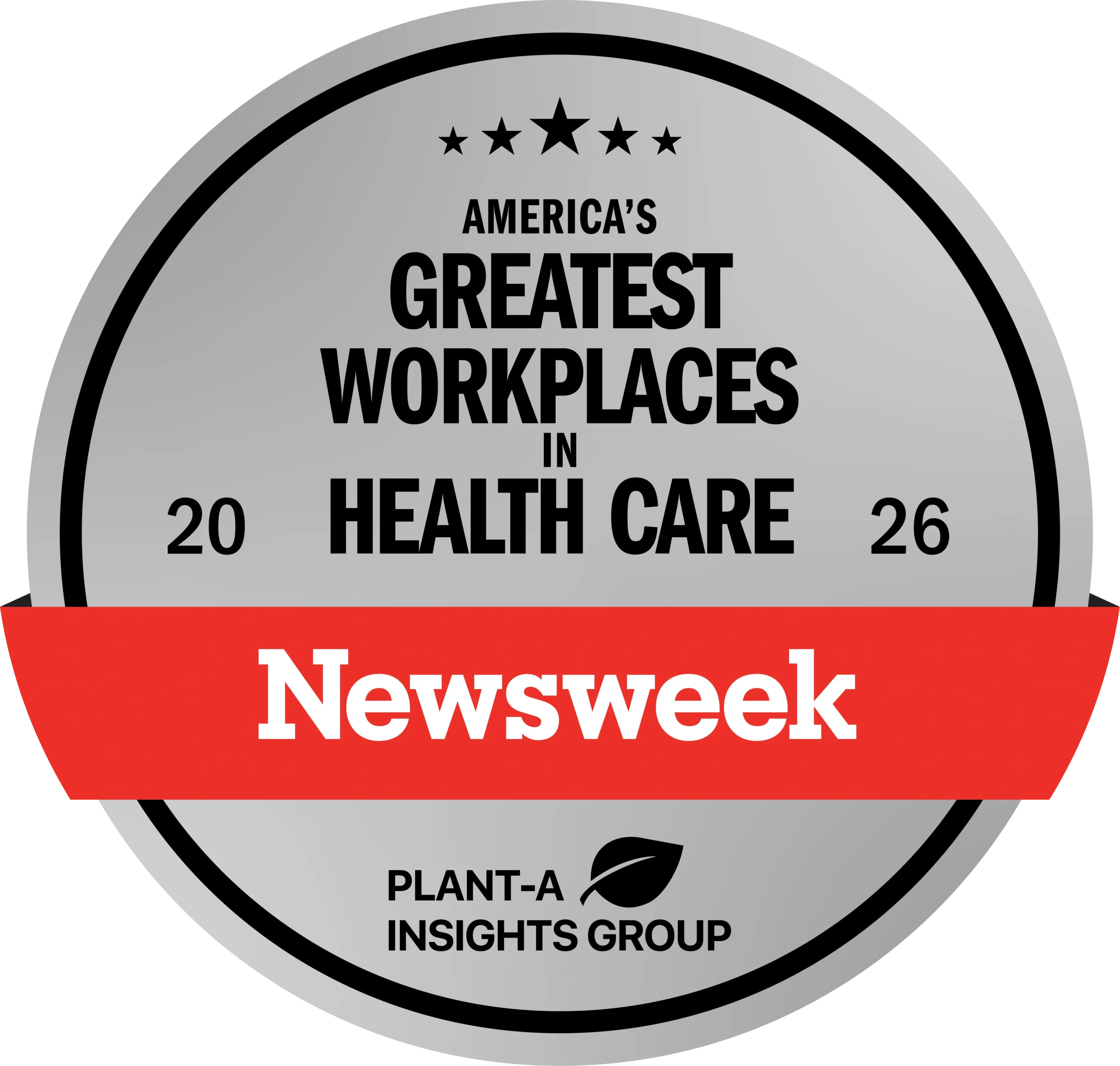 Greatest Workplace in healthcare Badge